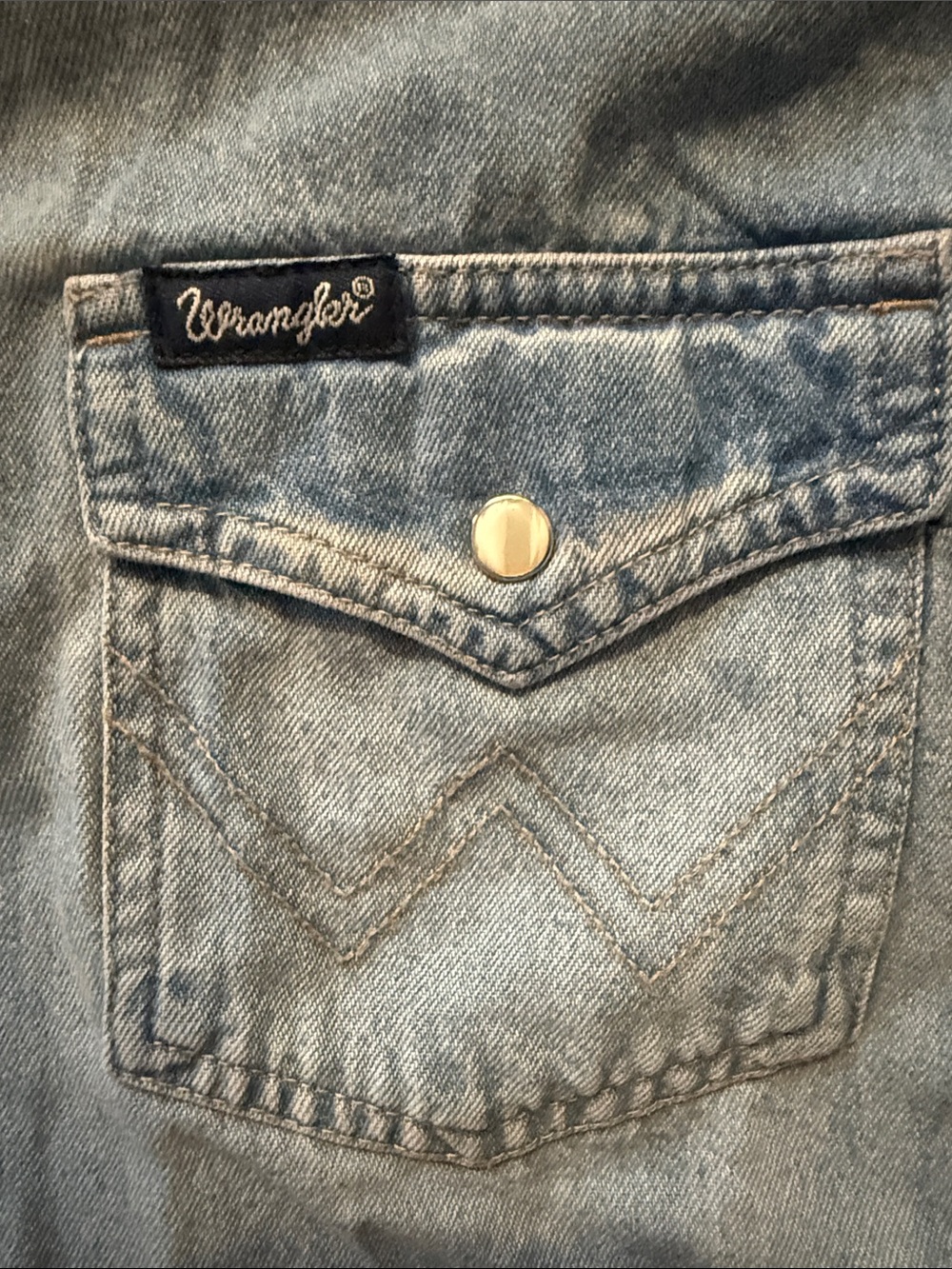 Wrangler Long Sleeve Denim Dress size large - Picture 4 of 11